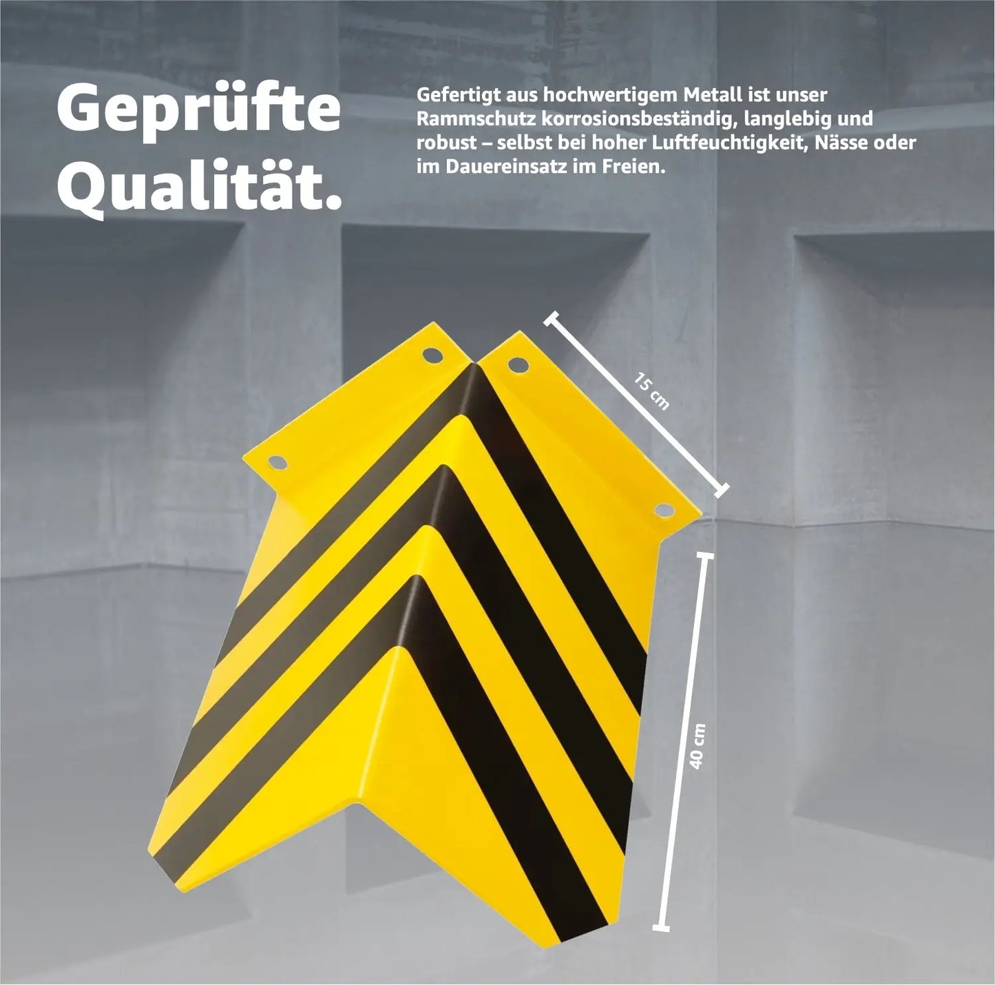 Eckschutz - Winkel Rammschutz & Rammecke Anfahrtschutz für Regal & Hochregale & Einfahrt & Hof & Garage Lagerschutz.com