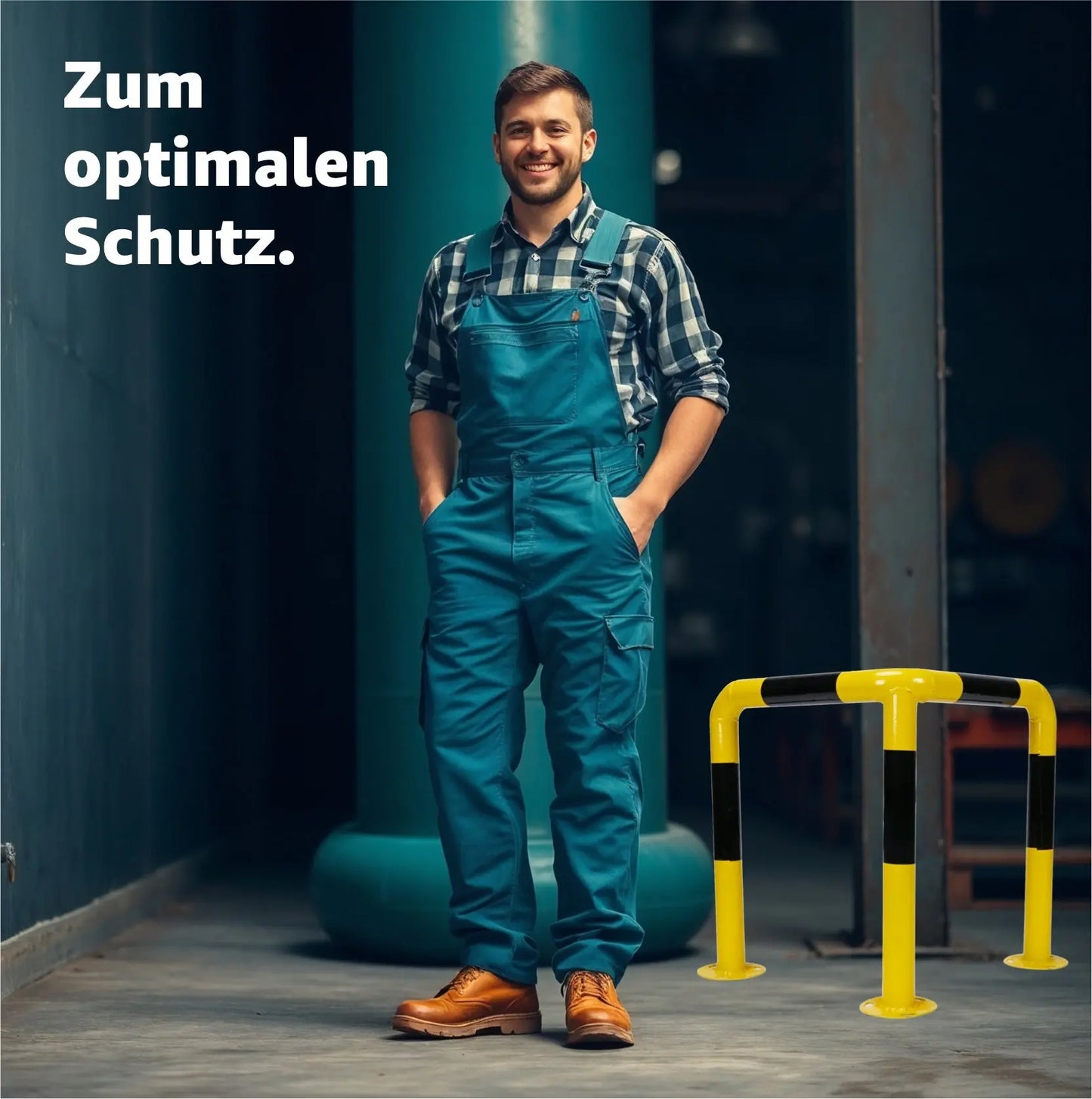 L-Rammschutz für Ecken & Säulen - Rammecke & Winkel für Regal & Hochregale & Einfahrt & Hof & Garage Lagerschutz.com