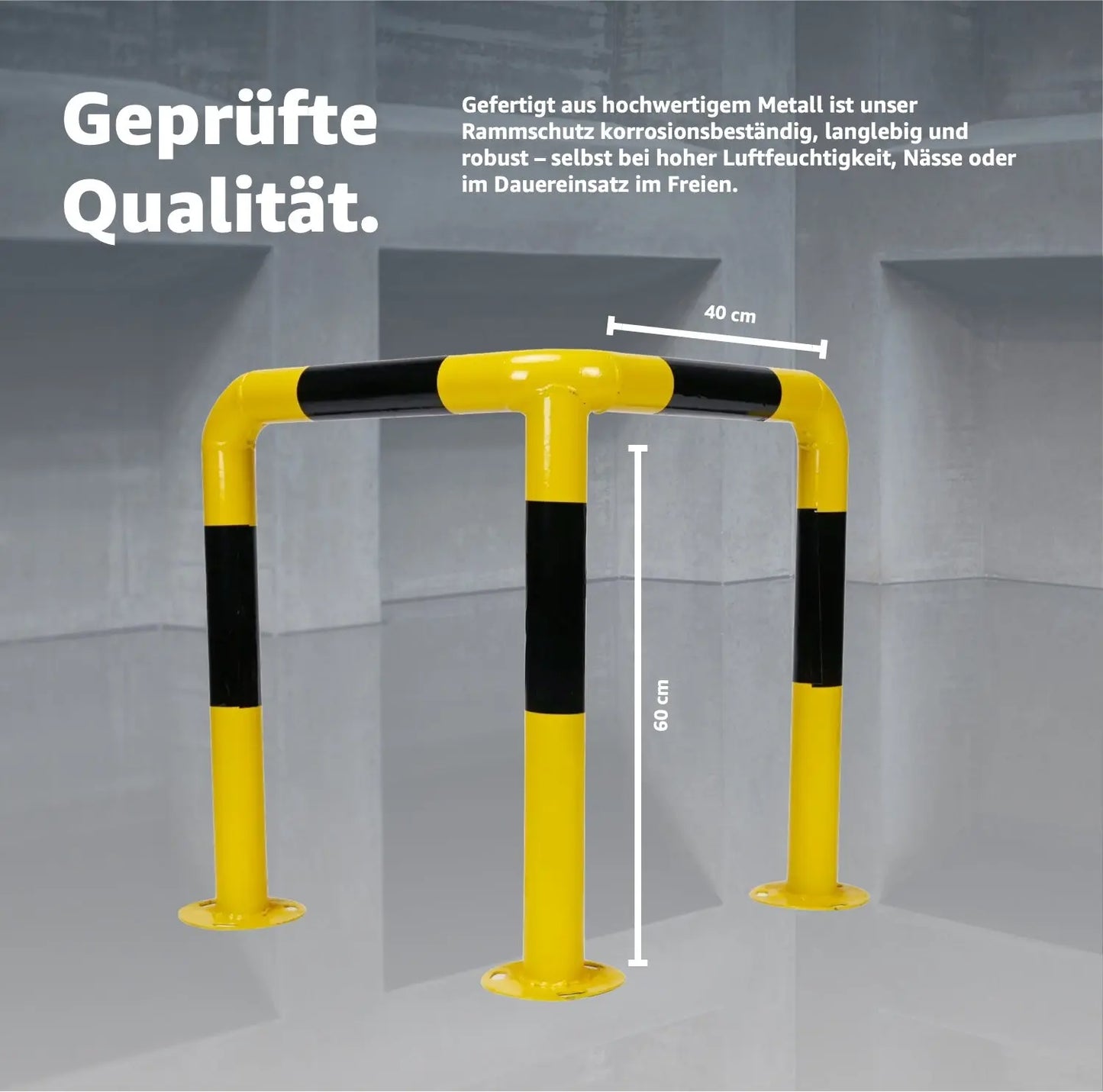 L-Rammschutz für Ecken & Säulen - Rammecke & Winkel für Regal & Hochregale & Einfahrt & Hof & Garage Lagerschutz.com