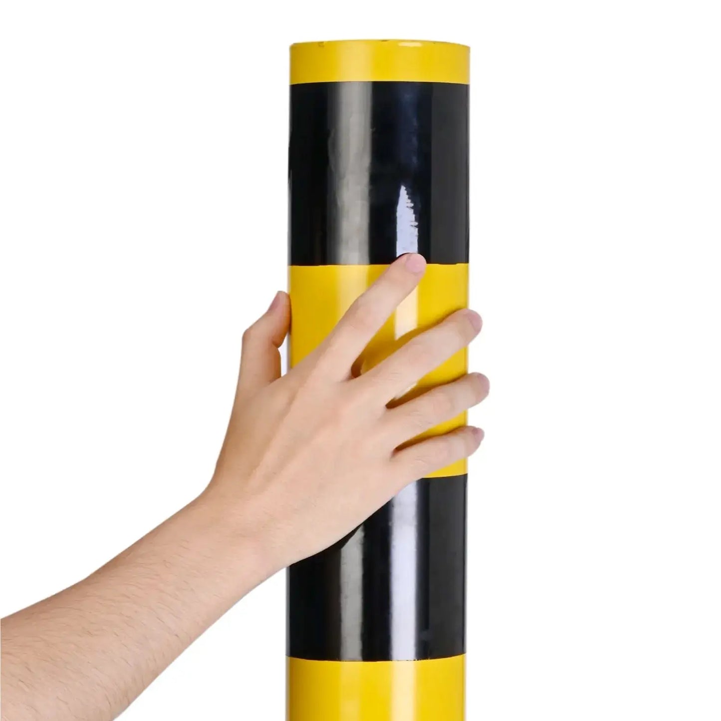 Poller - Rammschutzpfosten - ca. 110 cm Rammschutzpoller, Ø 108 mm Absperrpfosten XL für Garage & Hof Lagerschutz.com