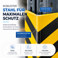 Eckschutz 60 cm - Winkel Rammschutz & Rammecke Anfahrtschutz für Regal & Hochregale & Einfahrt & Hof & Garage (Kopie)