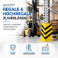 Eckschutz 40 cm - Winkel Rammschutz & Rammecke Anfahrtschutz für Regal & Hochregale & Einfahrt & Hof & Garage