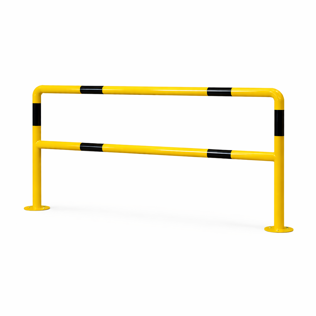 XL-Rammschutzbügel 200 × 100 cm aus Stahl auf weißem Hintergrund