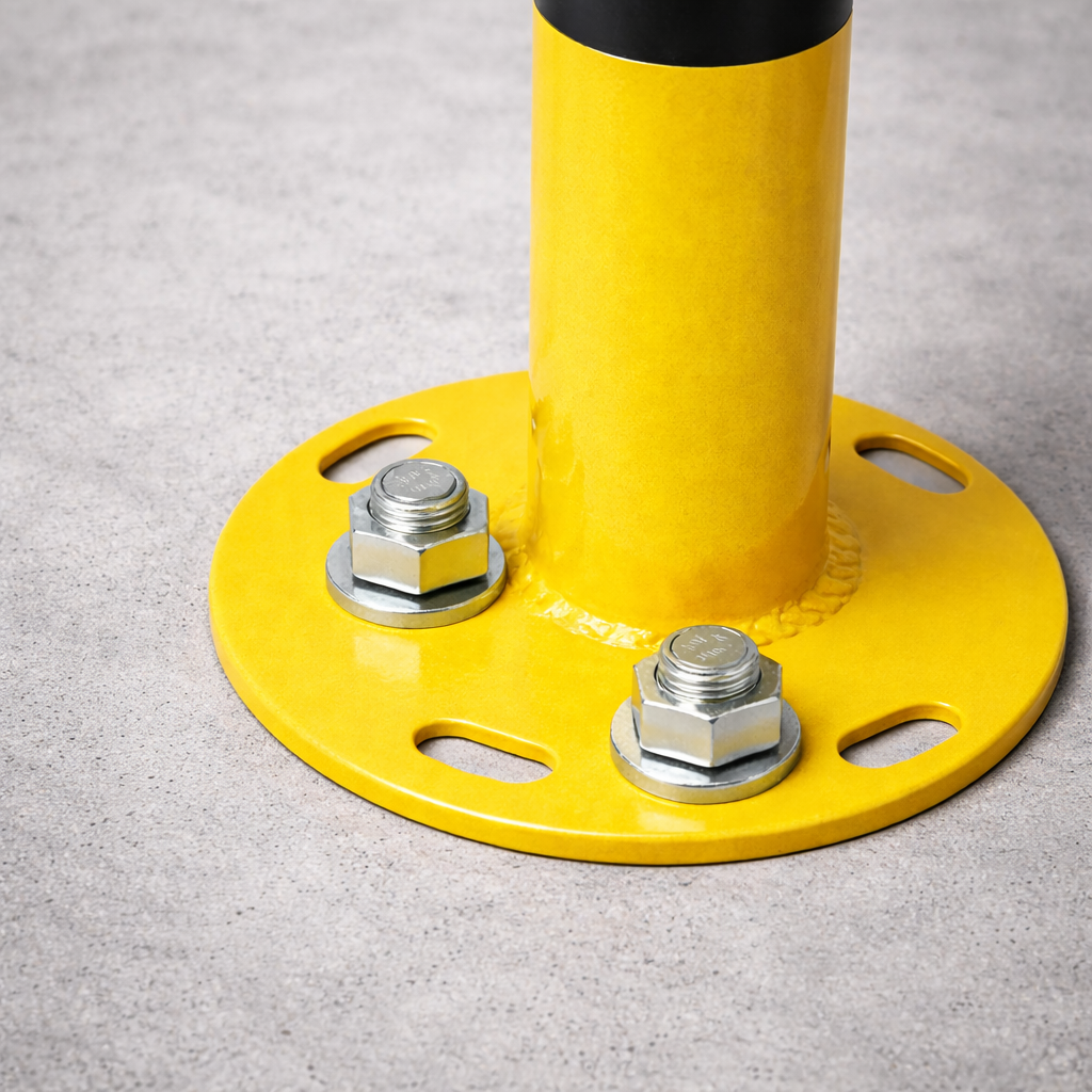 XL-Rammschutzbügel 100 x 100 cm Rammschutzgeländer, aus Stahl, zum Aufdübeln