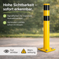 Poller - Rammschutzpfosten - ca. 110 cm Rammschutzpoller, Ø 60 mm Absperrpfosten XL für Garage & Hof