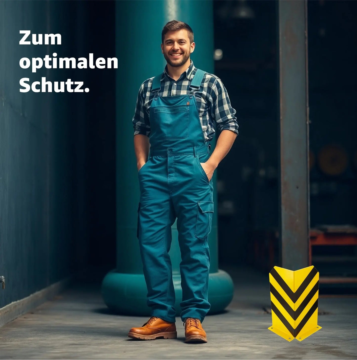 Eckschutz - Winkel Rammschutz & Rammecke Anfahrtschutz für Regal & Hochregale & Einfahrt & Hof & Garage Lagerschutz.com