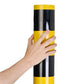 Poller - Rammschutzpfosten - ca. 110 cm Rammschutzpoller, Ø 108 mm Absperrpfosten XL für Garage & Hof Lagerschutz.com