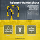 U-Rammschutz für Pfosten & Säulen - Rammecke für Regal & Hochregale & Einfahrt & Hof & Garage Lagerschutz.com
