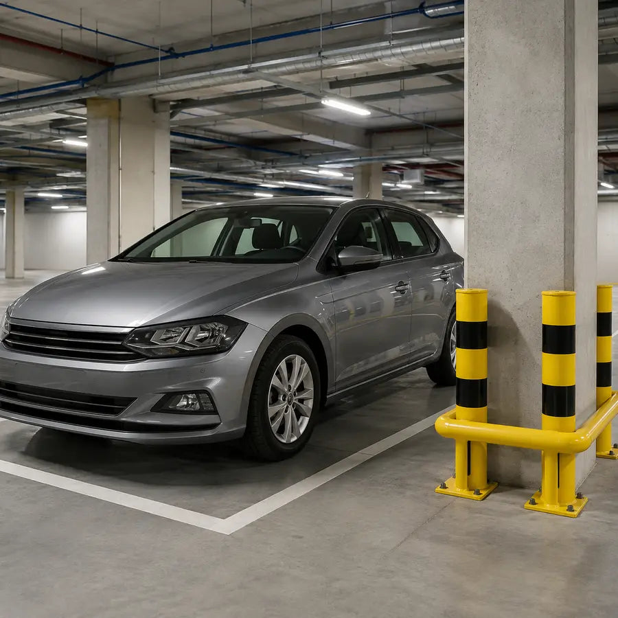 PKW in einer geschützten Parkgarage